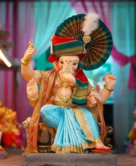 Wood Ganesh Idol