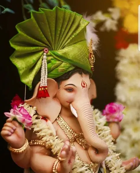 Wood Ganesh Idol