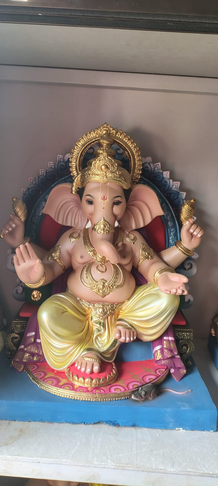 Wood Ganesh Idol